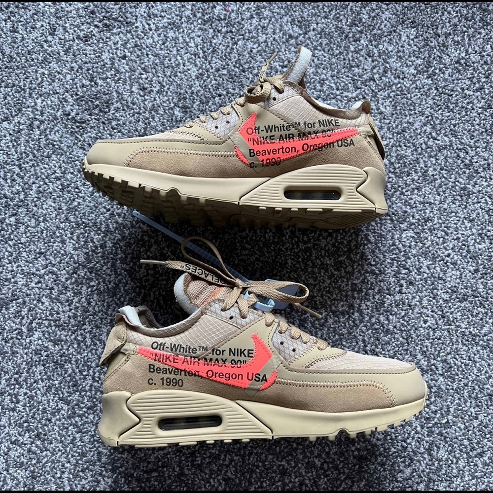 Off white Air Max 90 “Desert Ore” sz 7Y